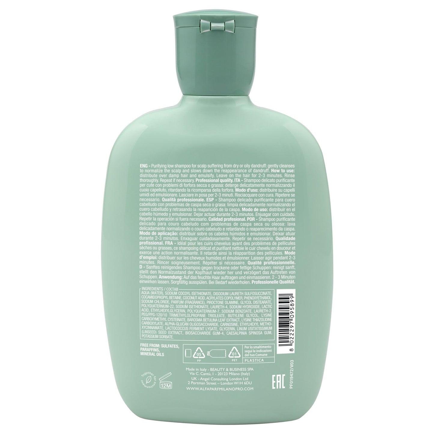 Alfaparf Milano Scalp Rebalance Sulfate Free Shampoo product image