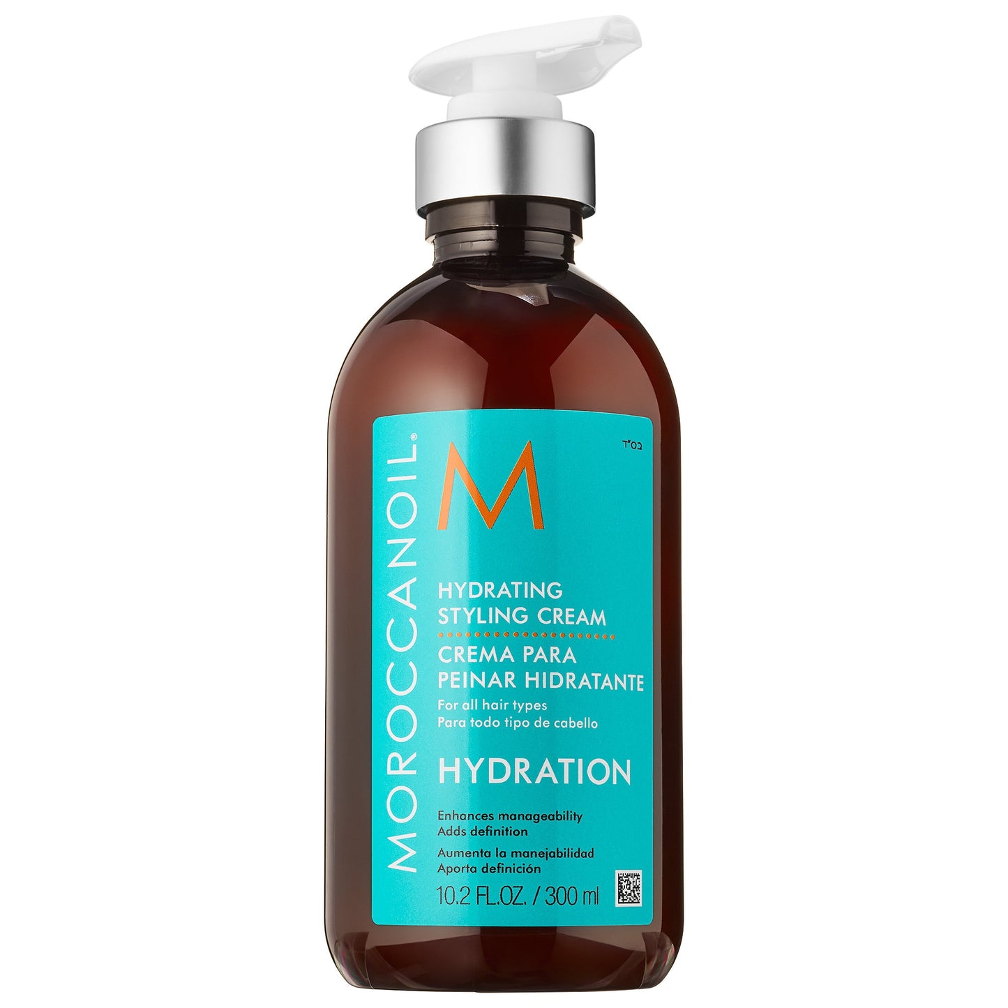 Moroccanoil Hydrating Styling Cream bottle on a white background