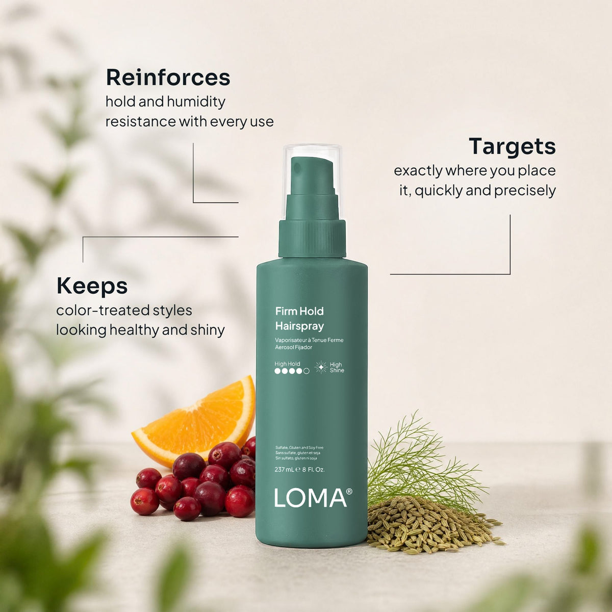 Loma Firm Hold Hair Spray – 8 oz – image 3