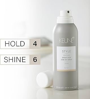 Gray hair spray bottle .Keune Style Texture Spray Wax bottle, lightweight styling spray that adds texture, definition, and flexible hold for all hair types without stiffness