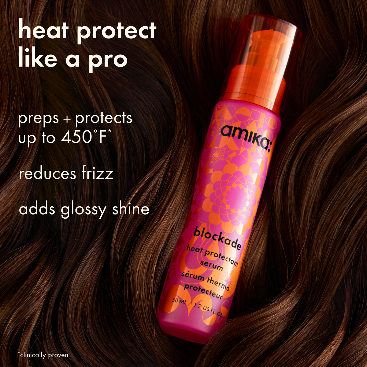 Amika Blockade Heat Defense Serum – 1.7 oz / 50 ml