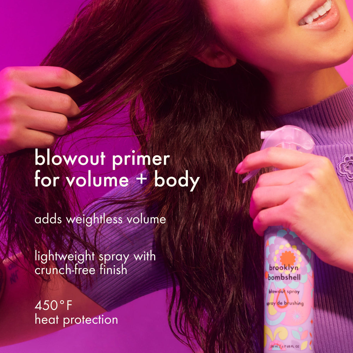 Amika Brooklyn Bombshell Blowout + Blow Dry Spray – 6.7 oz / 200 ml