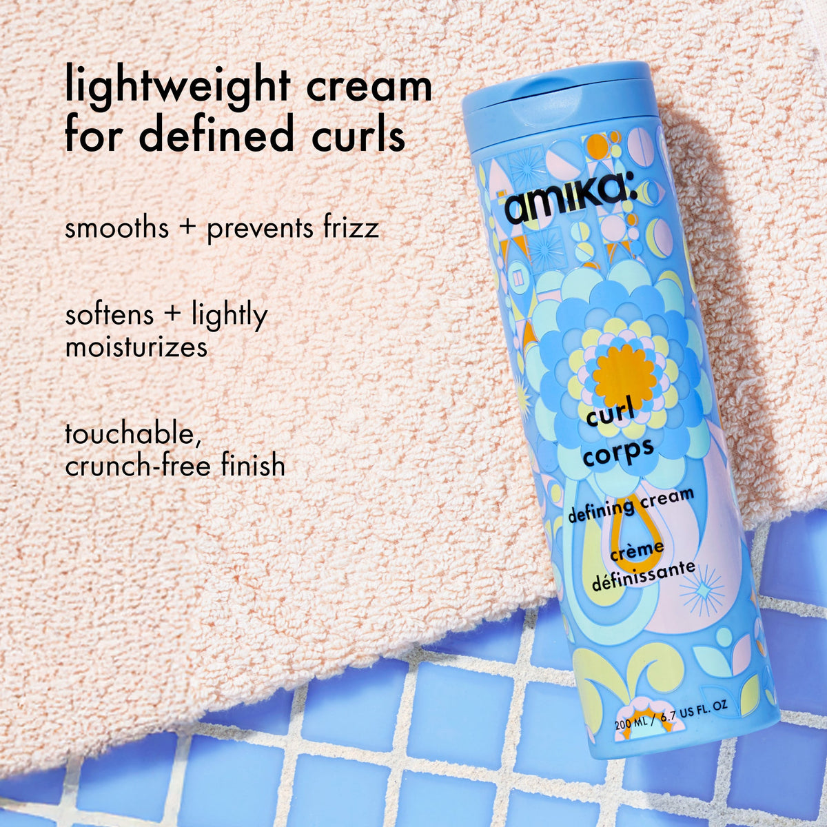 Amika Curl Corps Defining Cream – 6.7 oz / 200 ml