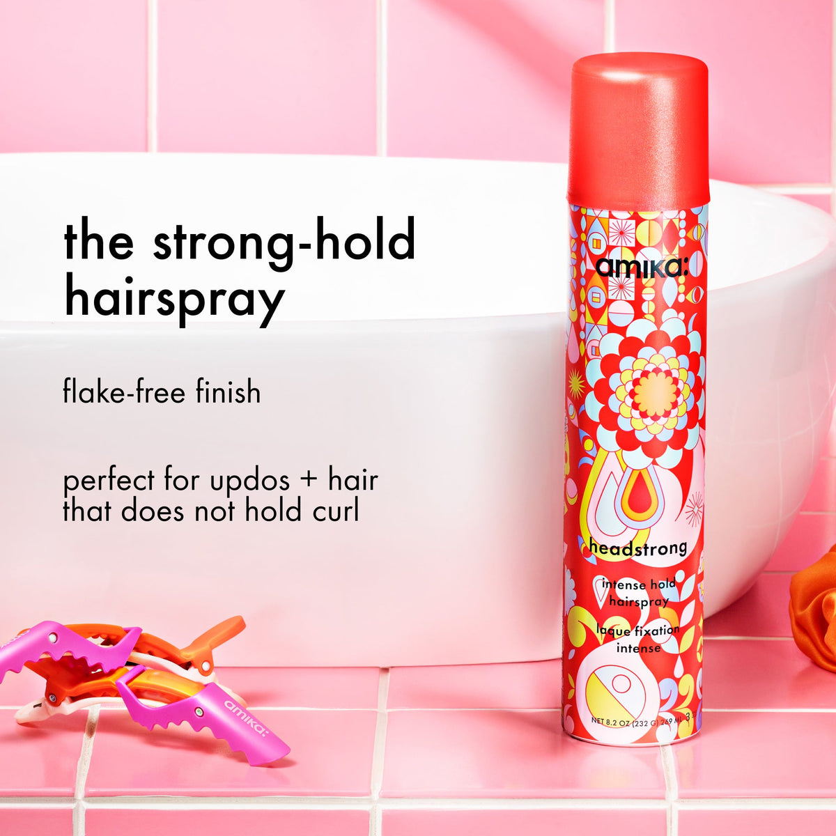 Amika Headstrong Intense Hold Hairspray – 8.2 oz / 271 ml