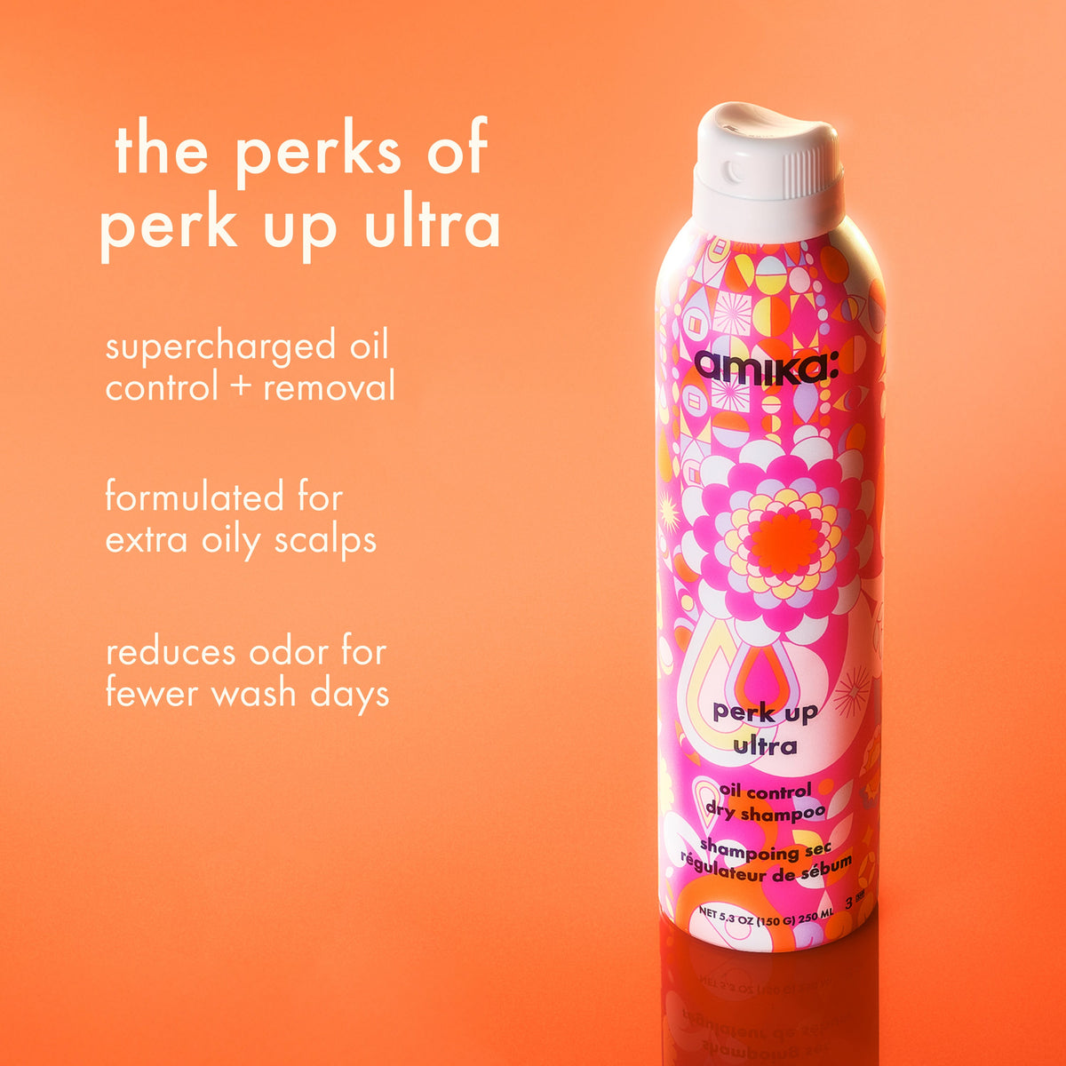 Amika Perk Up Ultra Oil Control Dry Shampoo – 5.3 oz / 189 ml