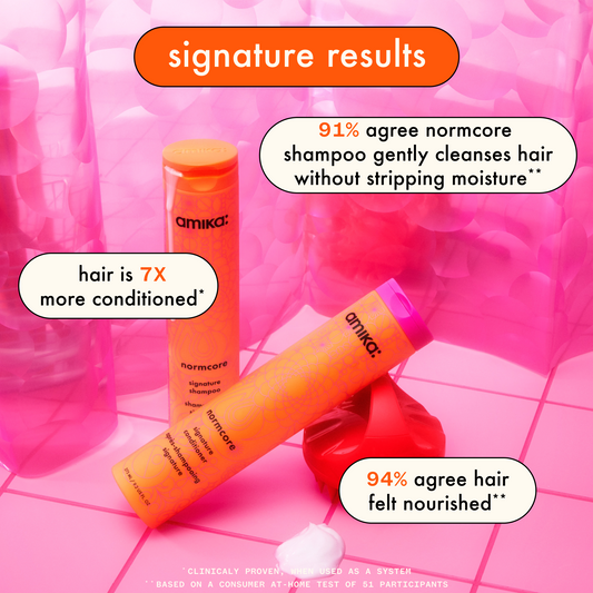 Amika Super-sized Signature Set Normcore Shampoo, Conditioner + Soulfood Mask