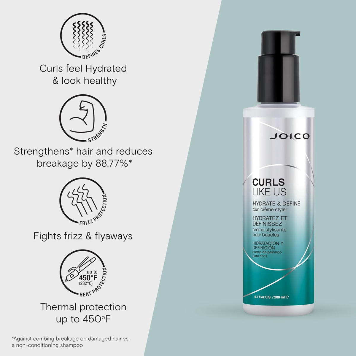 Joico Curls Like Us Hydrate & Define Curl Crème Styler product image