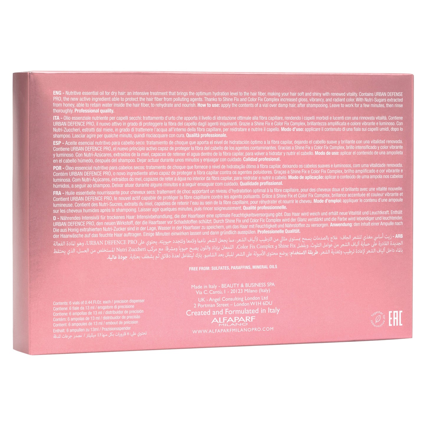 Alfaparf Milano Moisture Nutritive Essential Hair Oil product image