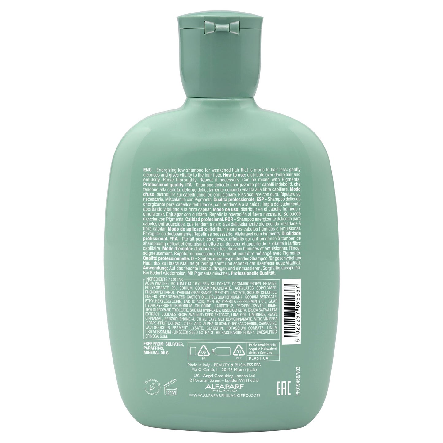 Alfaparf Milano Scalp Renew Sulfate Free Shampoo product image