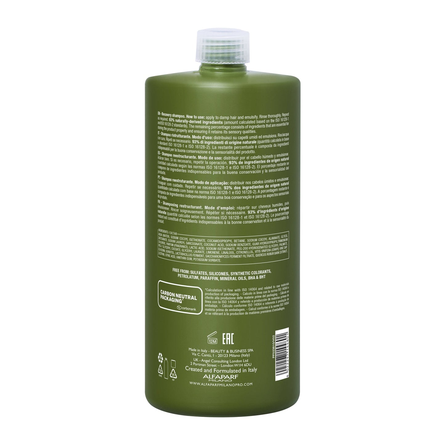 Alfaparf Milano Benvoleo Recovery Shampoo product image