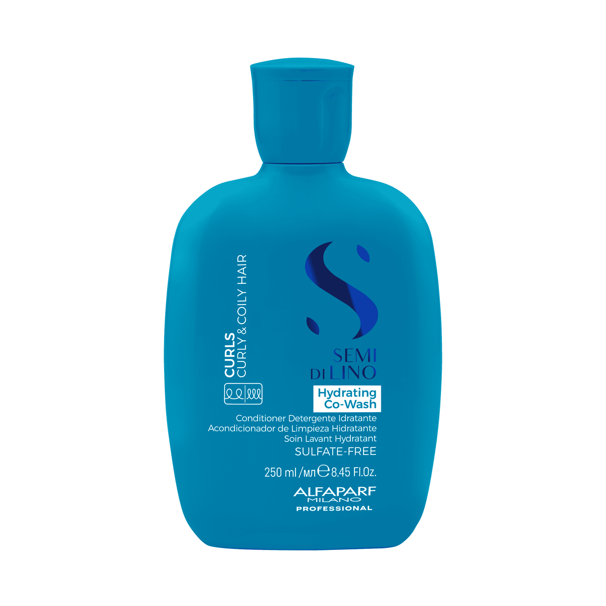 Alfaparf Milano Curls Hydrating Sulfate Free Co-Wash – 8.45 oz / 250 ml