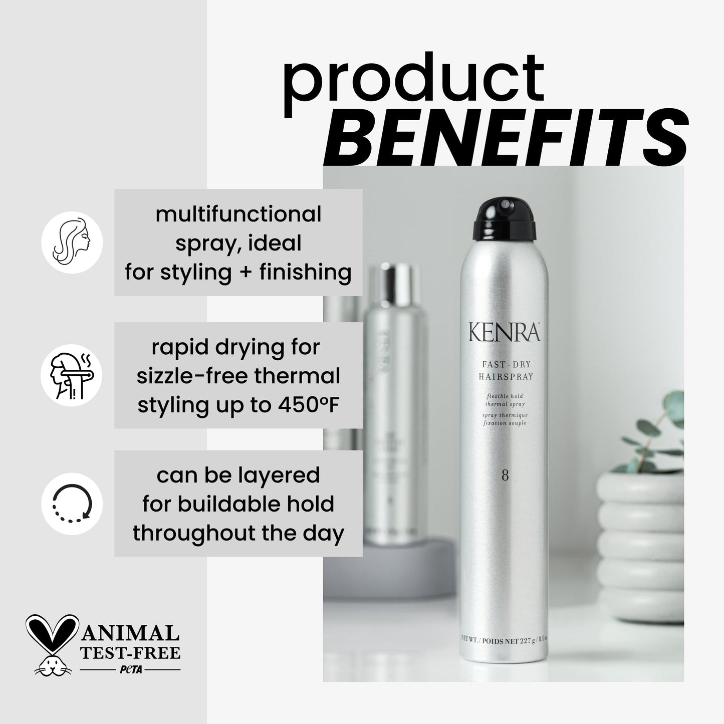 Kenra Fast-dry Hairspray 8 product image