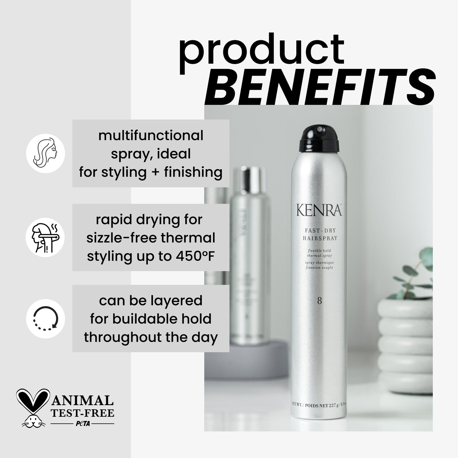 Kenra Fast-dry Hairspray 8 product image