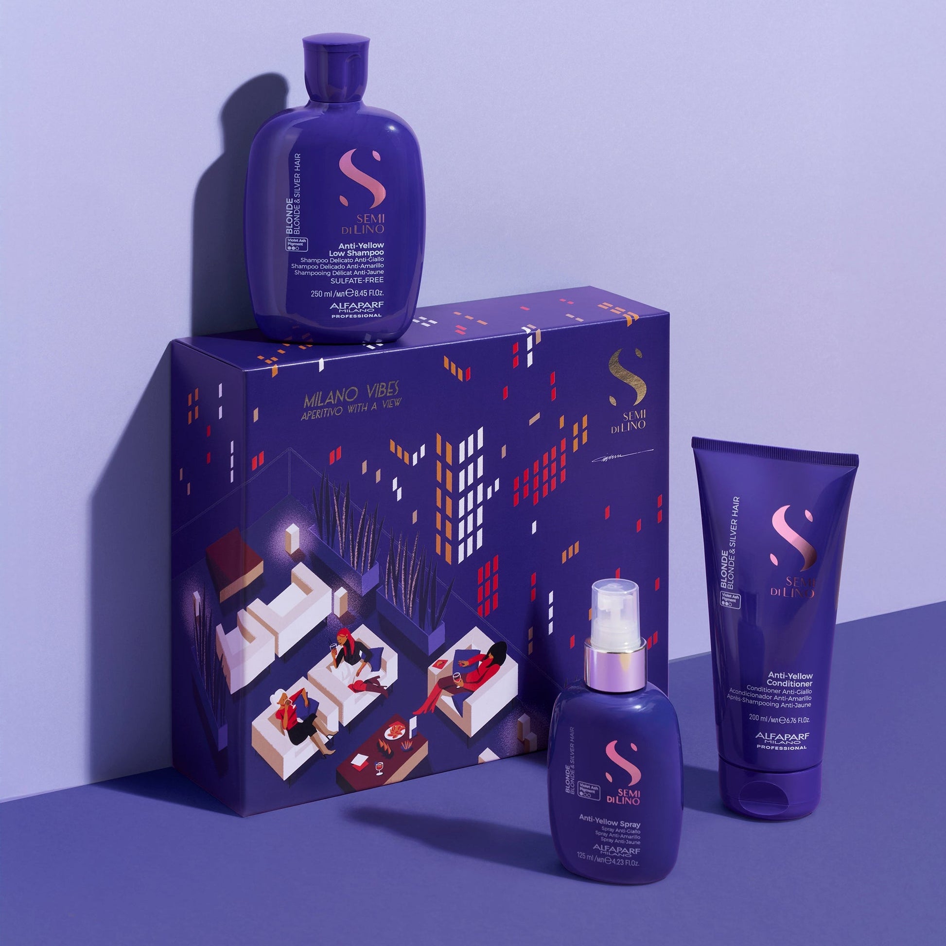 Alfaparf Milano Semi di Lino Blonde Gift Set - 9.2 oz