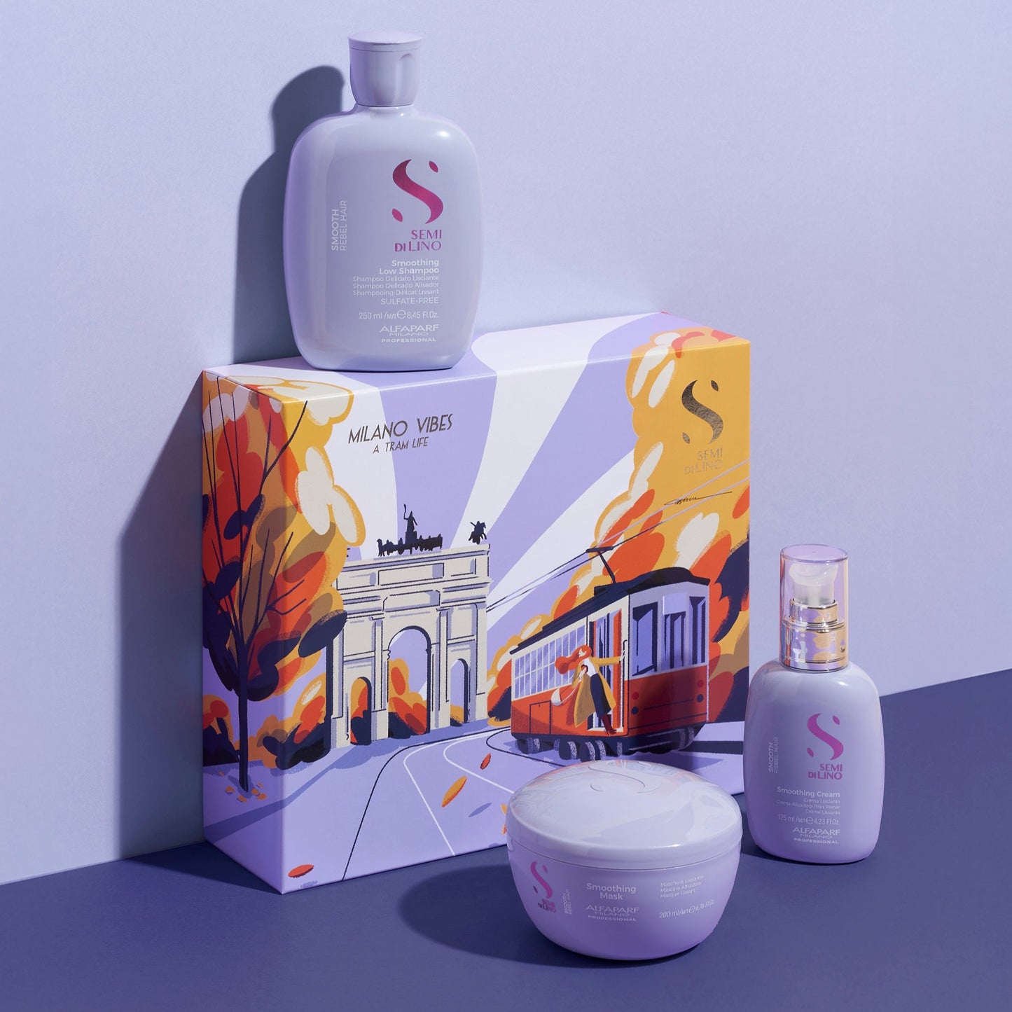 Alfaparf Milano Semi di Lino Smooth Gift Set - 9.2 oz