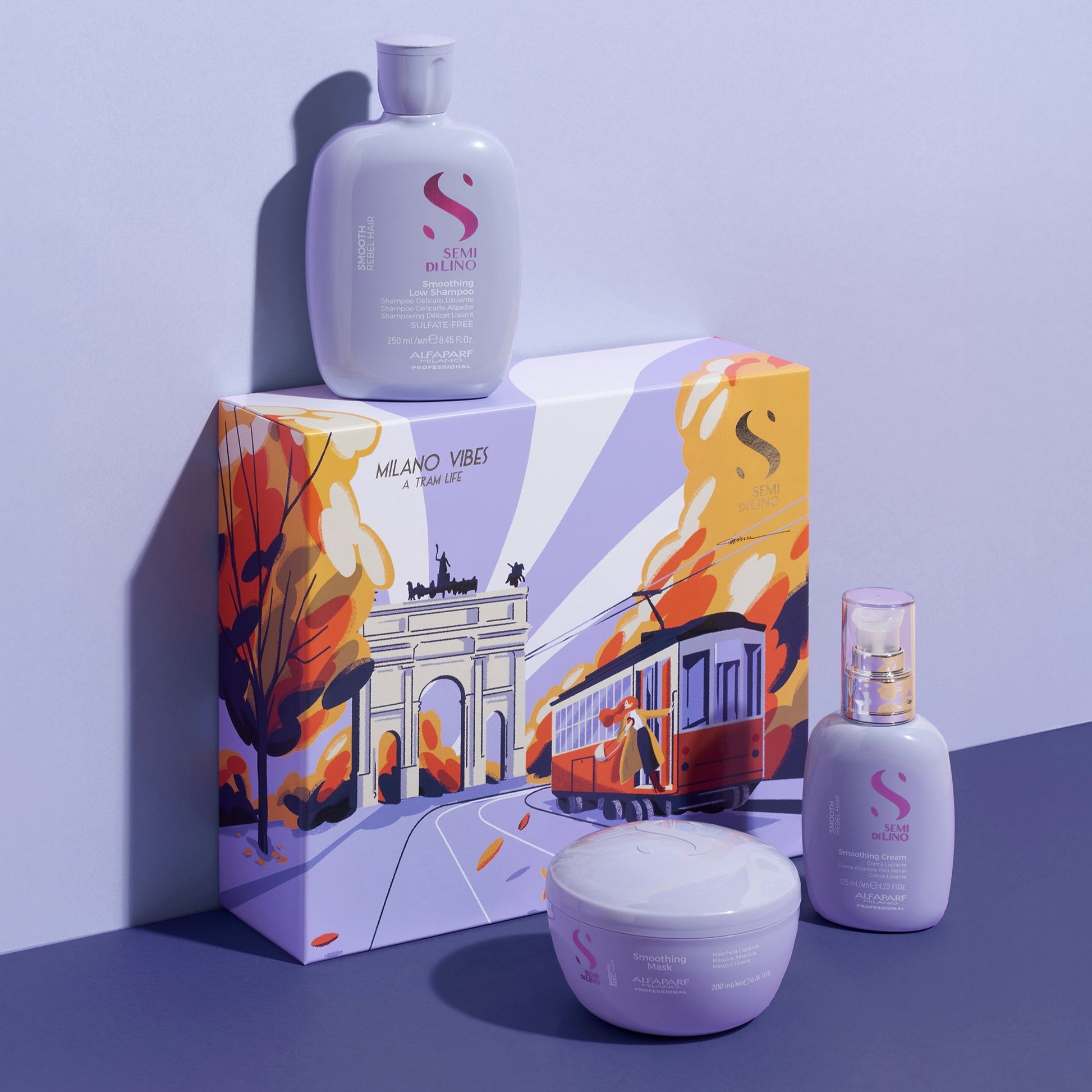 Alfaparf Milano Semi di Lino Smooth Gift Set - 9.2 oz