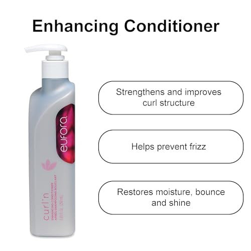 Eufora enhancing conditioner bottle with text on a white background