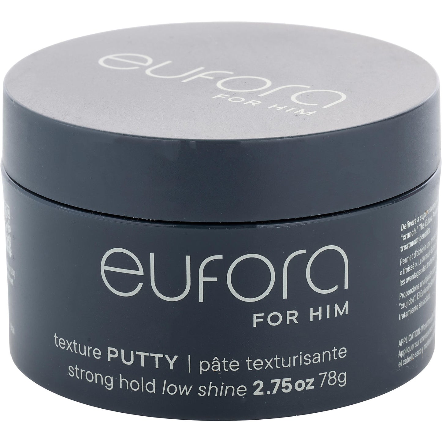 Eufora texture putty jar on a white background