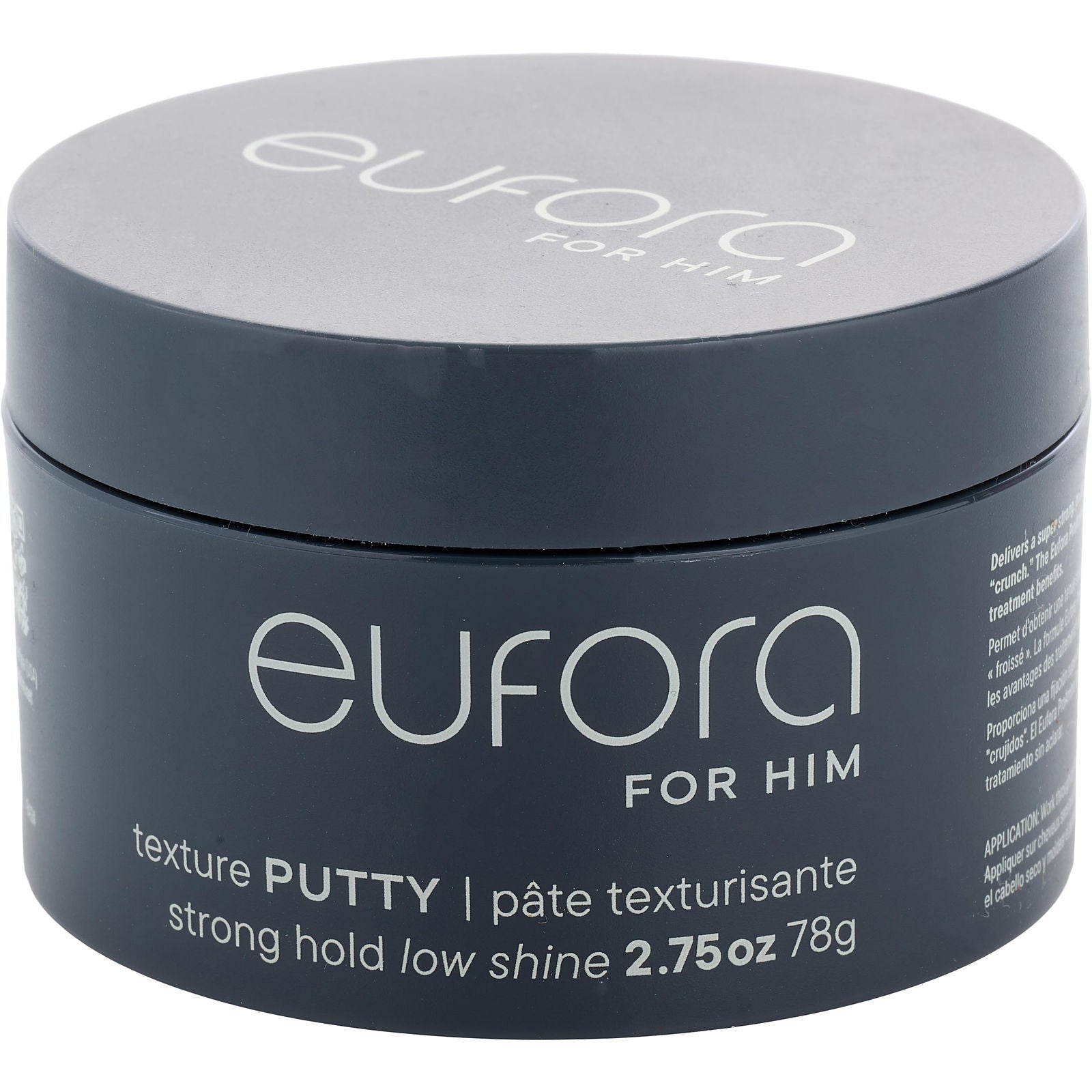 Eufora texture putty jar on a white background