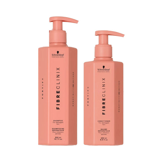 Schwarzkopf Professional Fibre Clinix Tribond Fortify Shampoo 10oz and Conditioner 8oz Duo - 10 oz + 8 oz