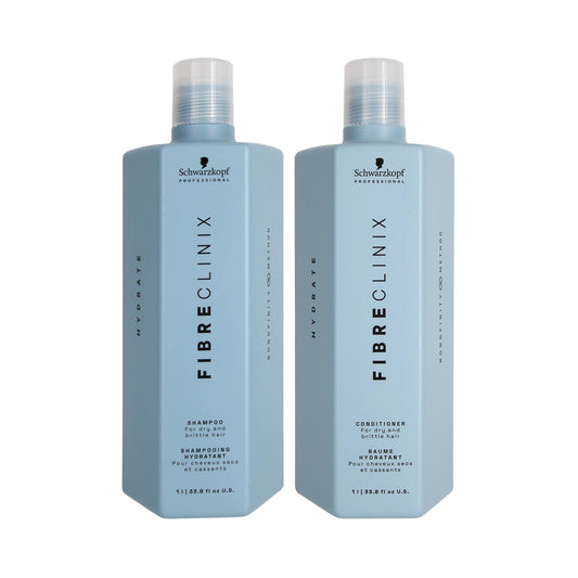 Schwarzkopf Professional Fibre Clinix Hydrate Shampoo & Conditioner Liter Duo - 33 oz