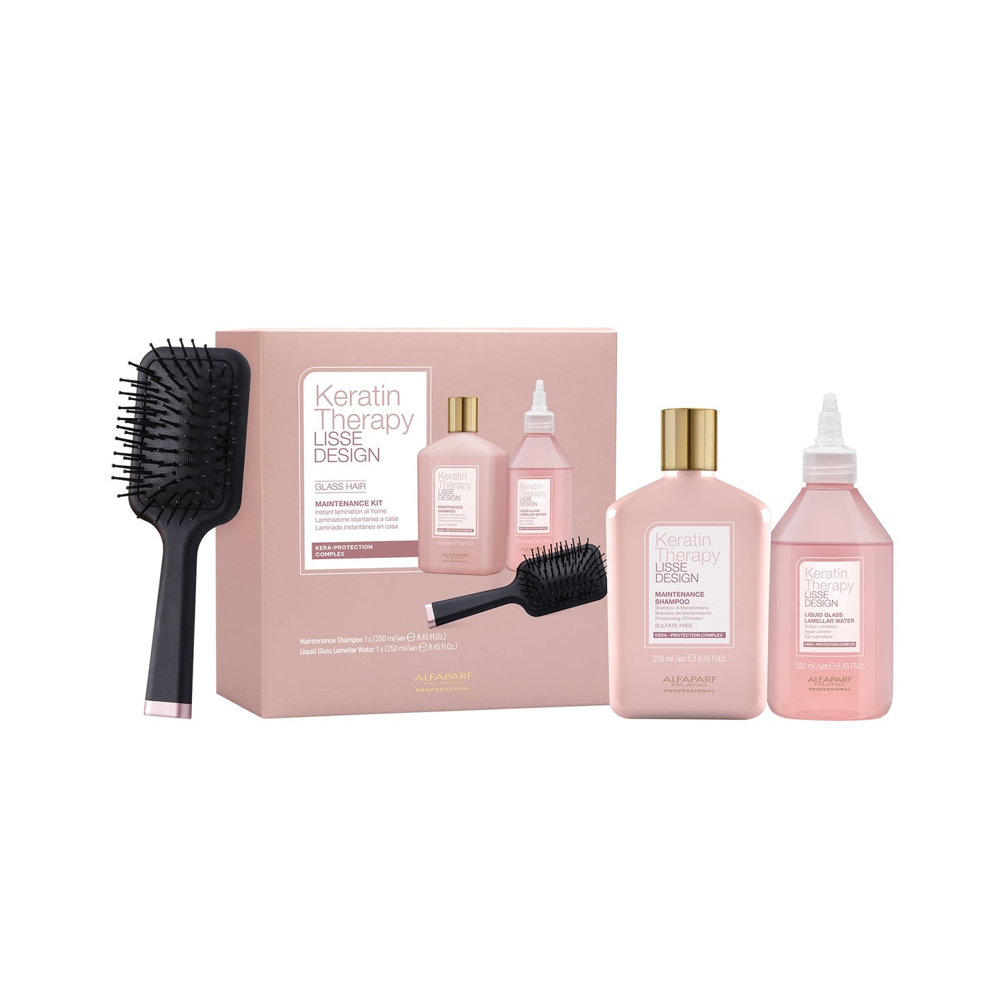 Alfaparf Milano Keratin Therapy Glass Hair Kit - 8.12 oz