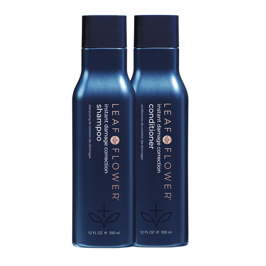 Leaf & Flower Instant Damage Correction Shampoo/Conditioner Duo - 12 oz