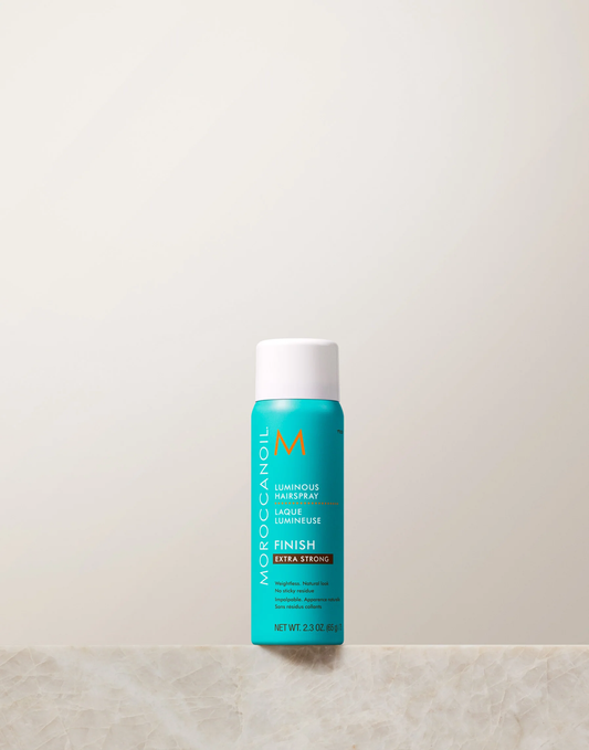 Moroccanoil bottle on a light background