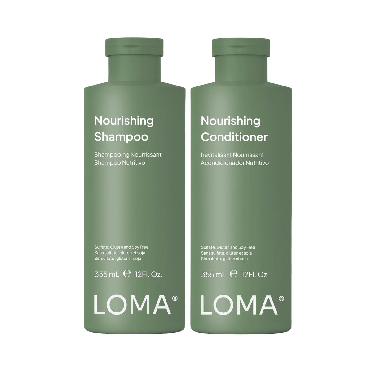 Loma Hair Care Nourishing Shampoo & Nourishing Conditioner Duo – Full - 12 fl oz