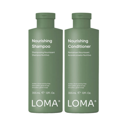 Loma Hair Care Nourishing Shampoo & Nourishing Conditioner Duo – Full - 12 fl oz