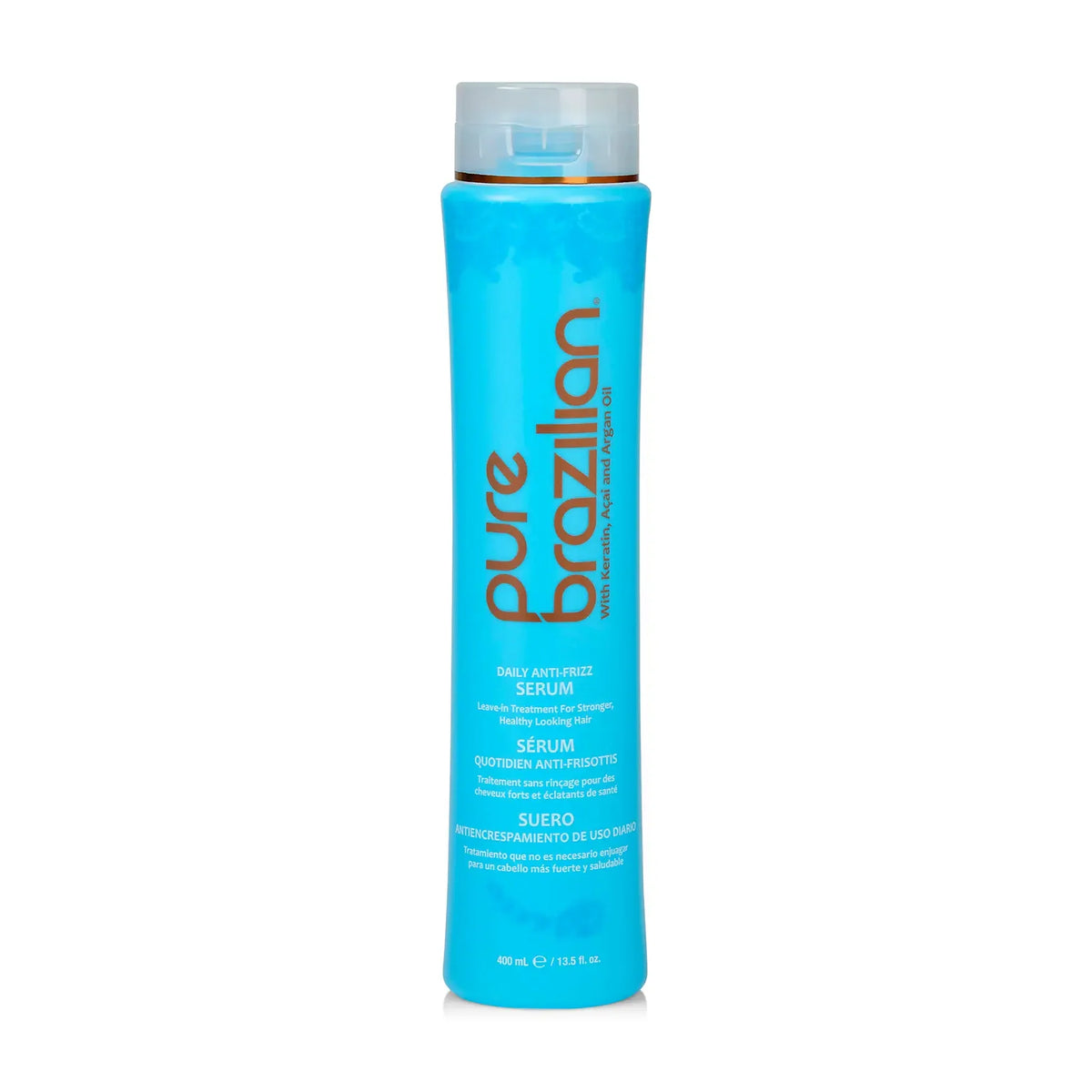 Pure Brazilian Anti-Frizz Daily Leave-In Serum – 13.5 oz