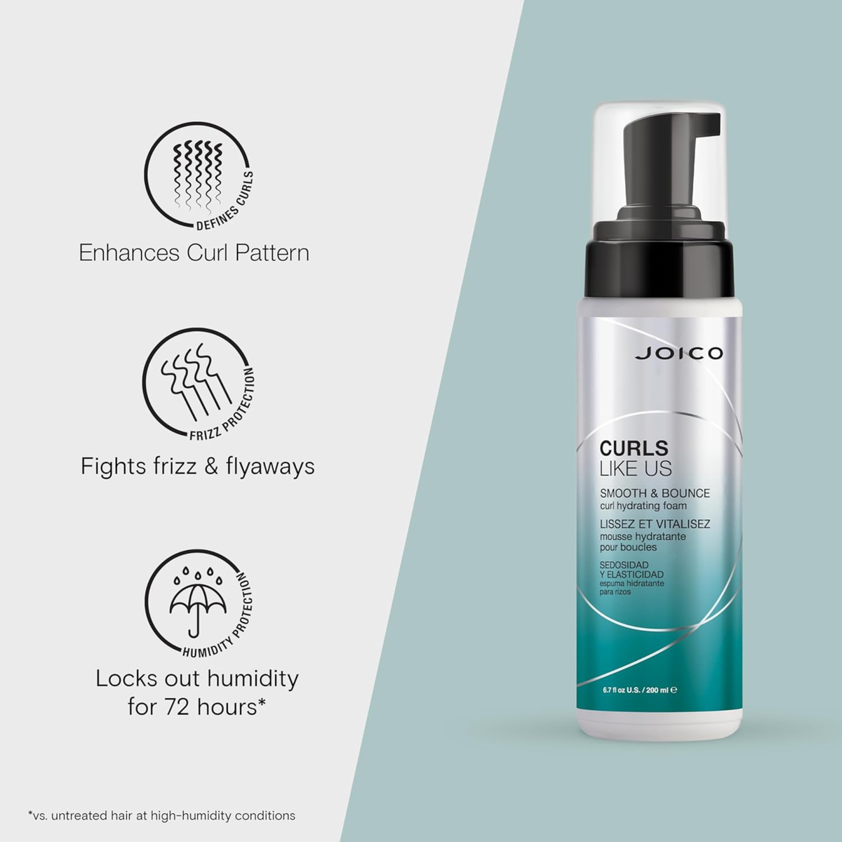 Joico Curls Like Us Smooth & Bounce Curl Hydrating Foam product image