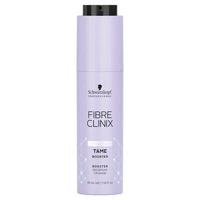 Schwarzkopf Fibre Clinix tame booster spray 1.52 oz bottle on a white background