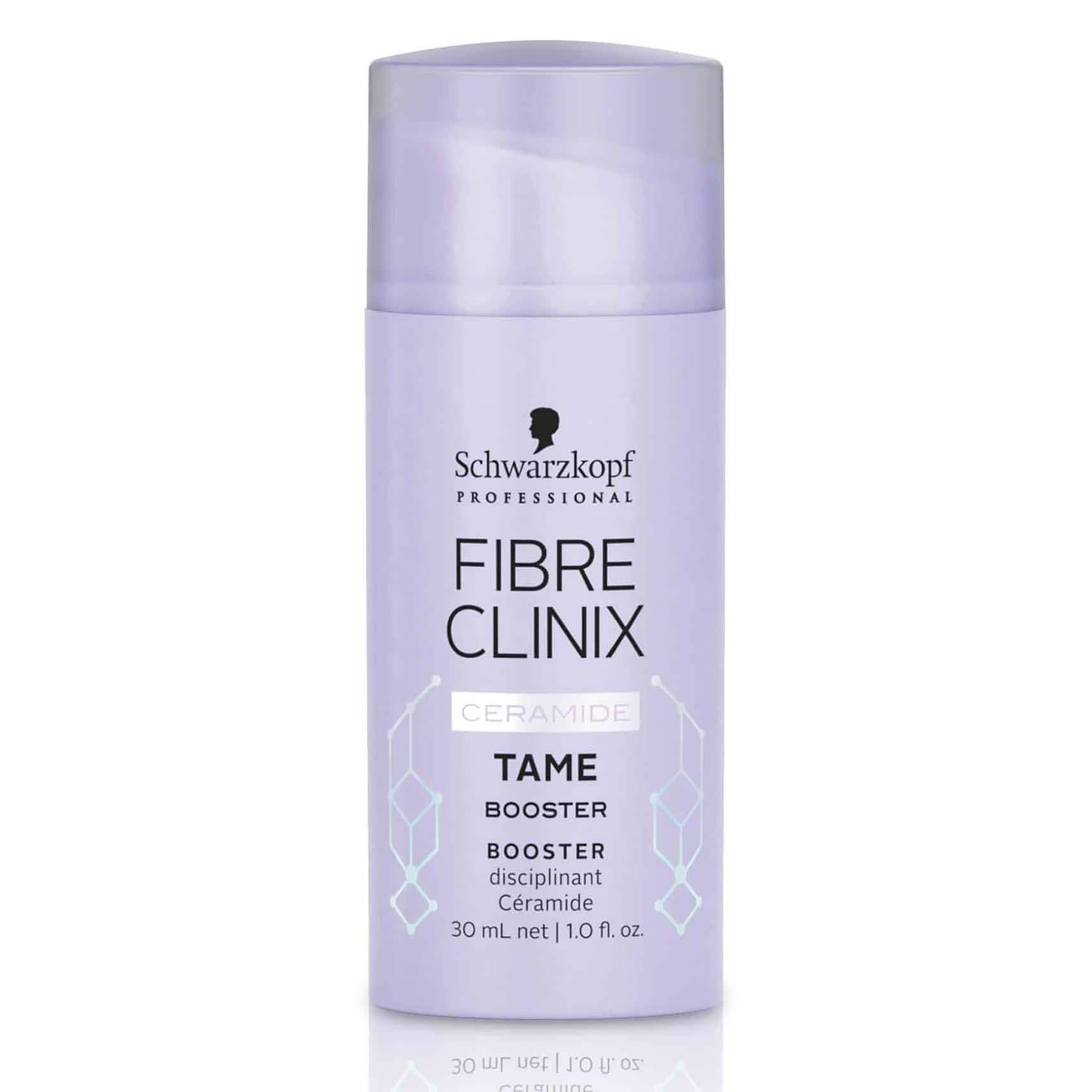 Schwarzkopf Professional Fibre Clinix Tame Booster bottle on a white background