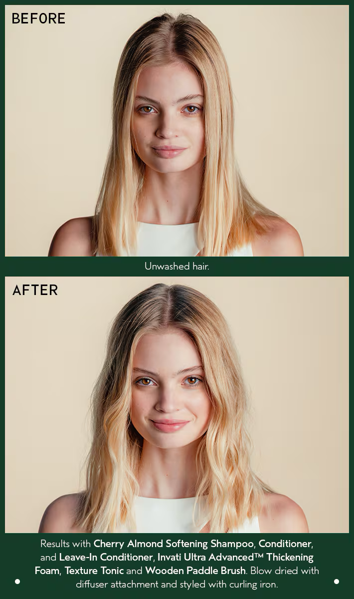 Aveda Cherry Almond Softening Conditioner 6.7oz bottle, nourishing conditioner that softens hair, detangles, and leaves strands smooth, shiny, and healthy.