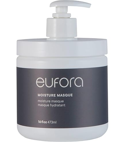Eufora Moisture Masque container with pump on a white background
