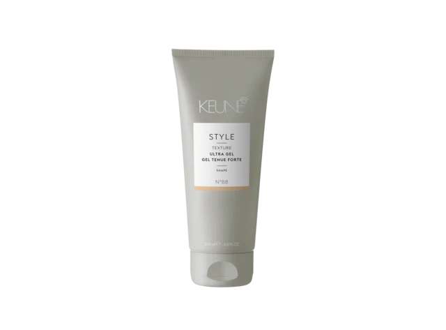 Keune Style Texture Ultra Gel Shape 6.8oz tube, styling gel that provides strong hold, definition, and texture for all hair types without flaking