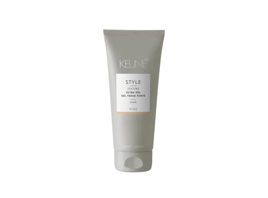 Keune Style Texture Ultra Gel Shape 6.8oz tube, styling gel that provides strong hold, definition, and texture for all hair types without flaking