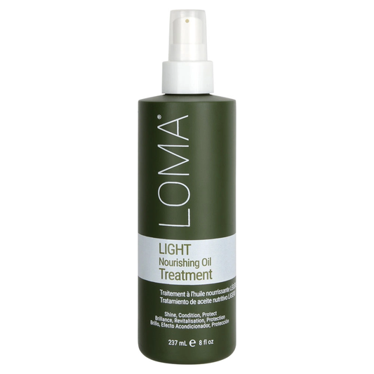 Loma Light Nourishing Oil Treatment 3.4oz bottle, lightweight hair oil that nourishes, smooths, and adds shine without weighing hair down