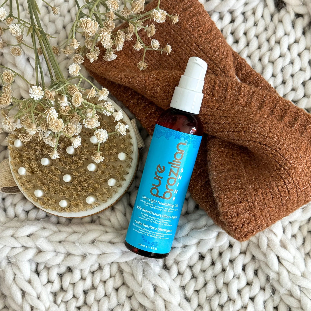 Pure Brazilian Shine Ultra Light Nourishing Oil – 4 oz