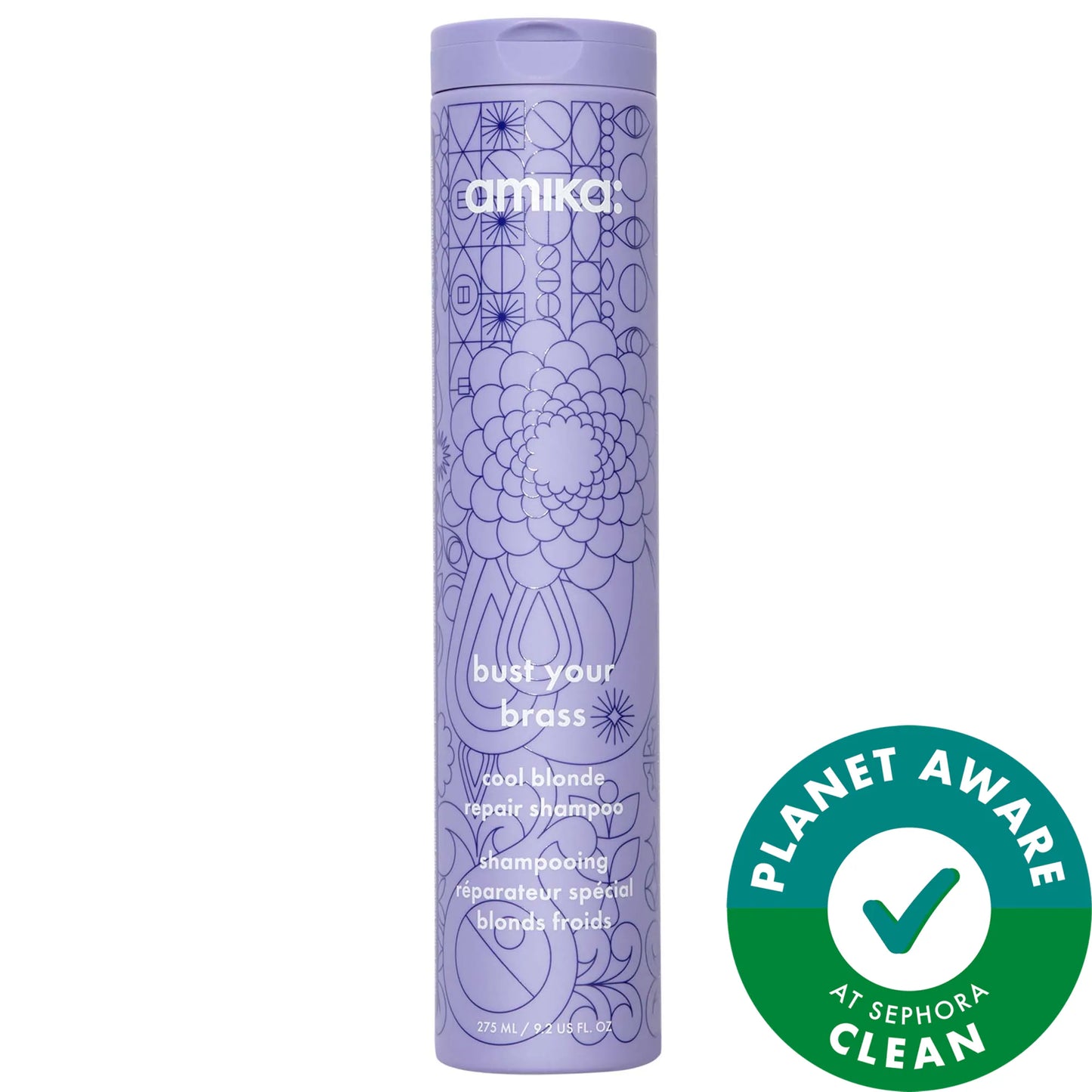 Amika Bust Your Brass Cool Blonde Repair Shampoo