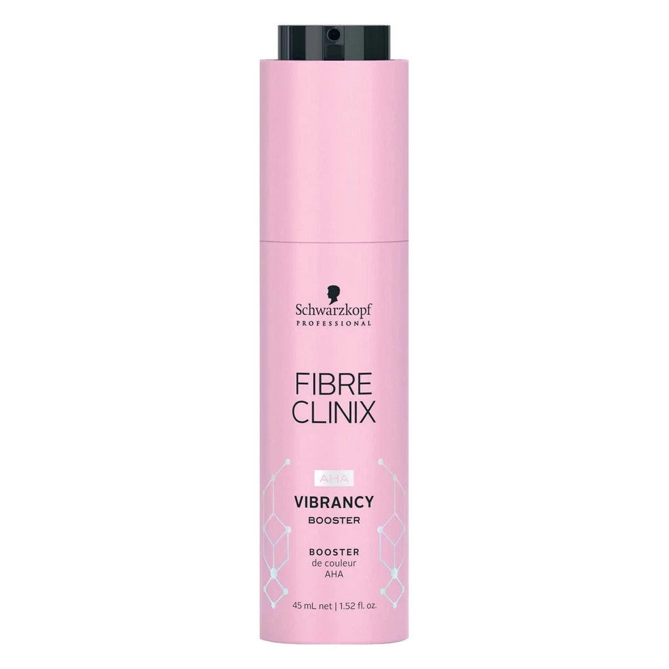 Schwarzkopf Fibre Clinix Vibrancy Booster 1.52oz (45ml) bottle, treatment to enhance and maintain vibrant, color-treated hair.