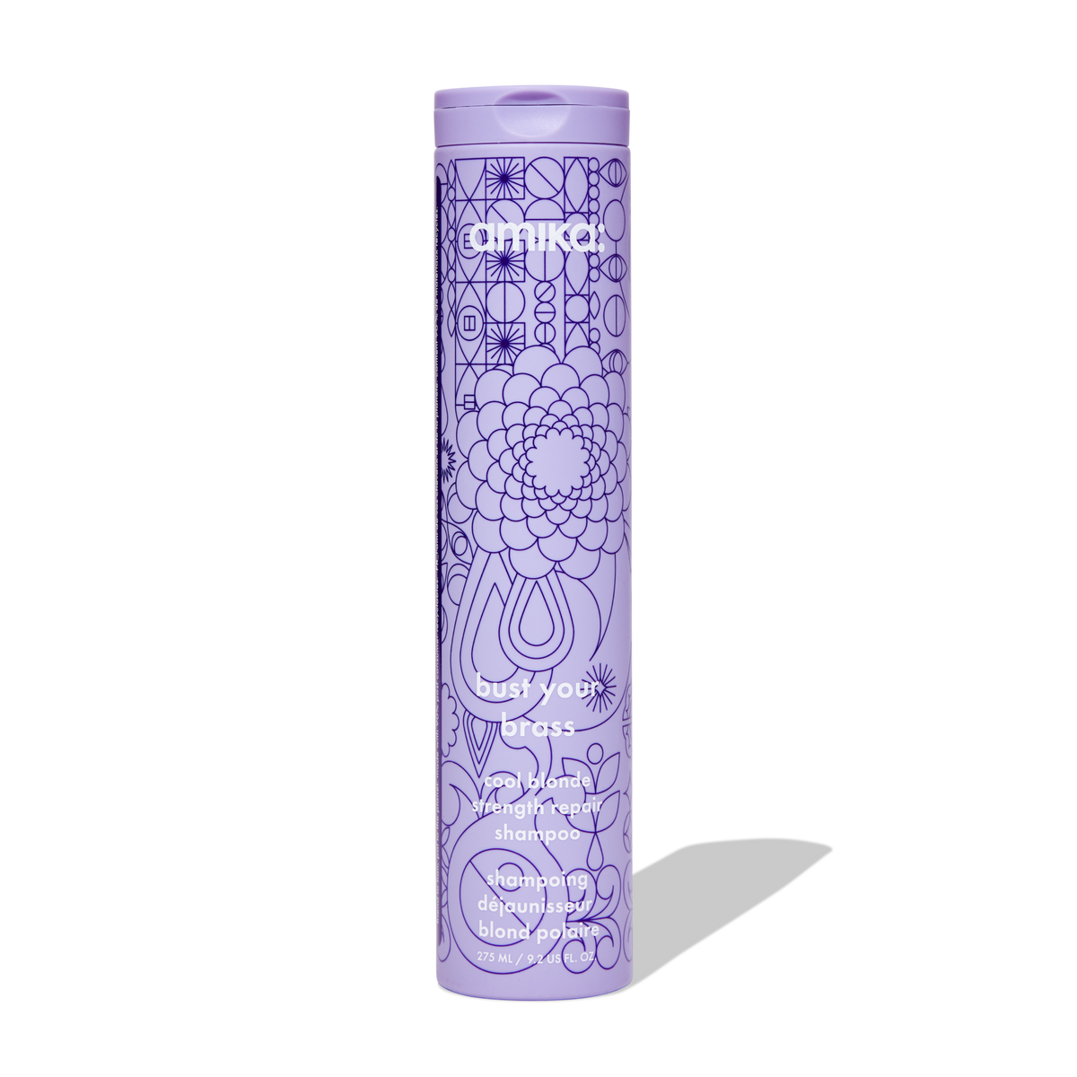 Amika Bust Your Brass Cool Blonde Repair Shampoo – 9.2 oz / 275 ml